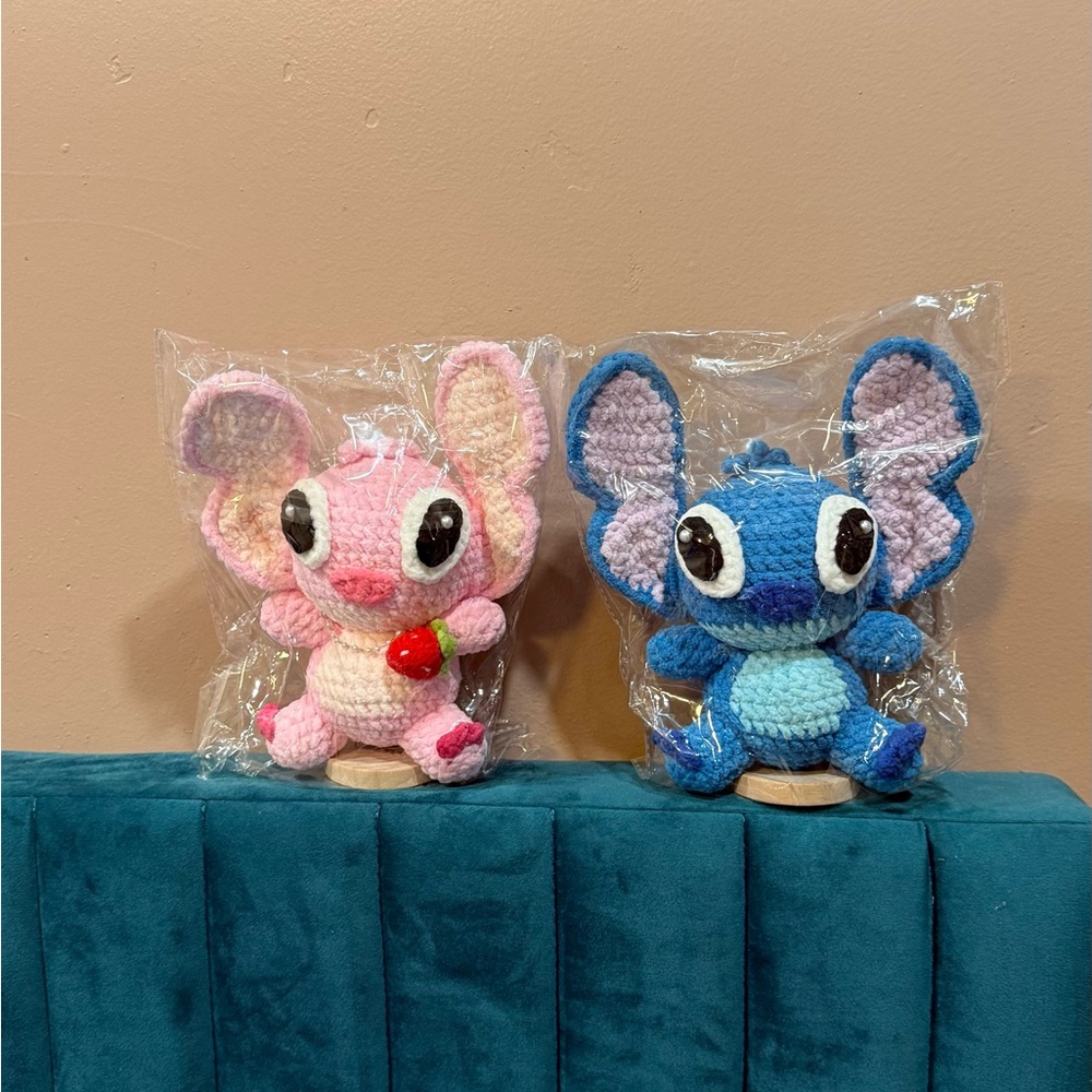 🧶handmade Crochet Stitch and Angel amigurumi plushies